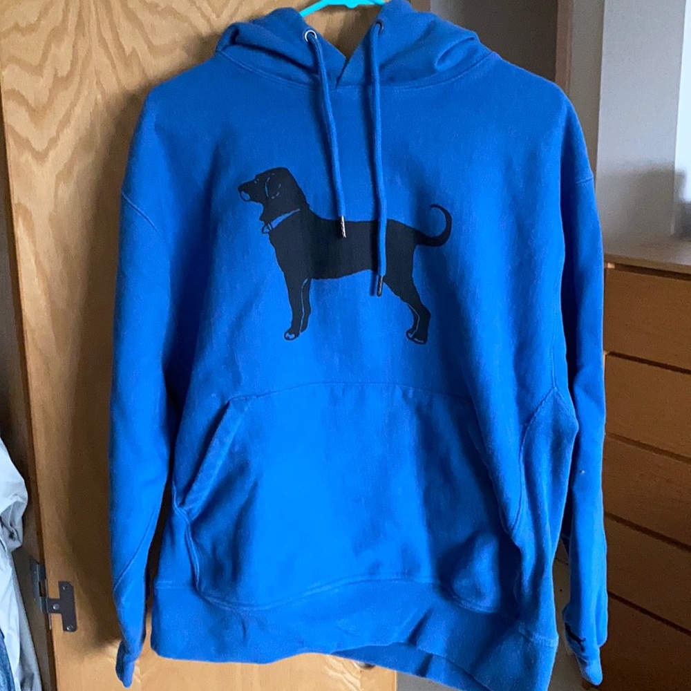 Black dog hoodie